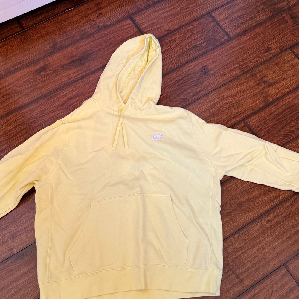 Nike Light Yellow Pullover Hoodie